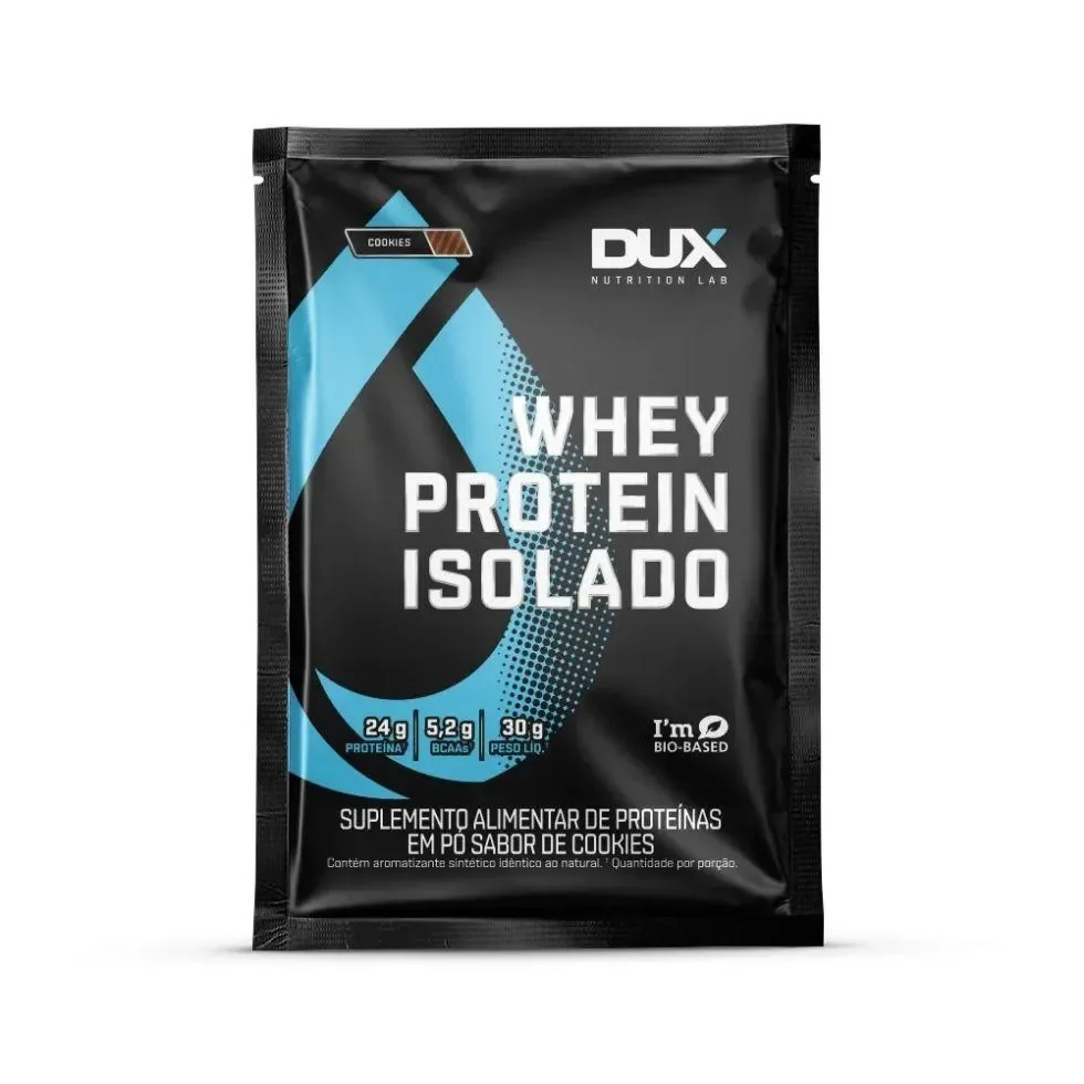 Whey Protein Dux Isolado Sachê Sabor Cookies 30g