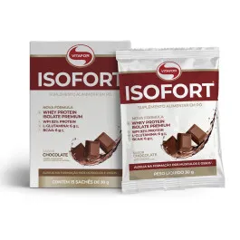 Whey Protein - Isofort Sabor Chocolate - 1 Sachê 30g - Vitafor