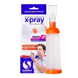 Espaçador para Inalação Unidirecional X-Pray Laranja - Soniclear - 1 Unidade