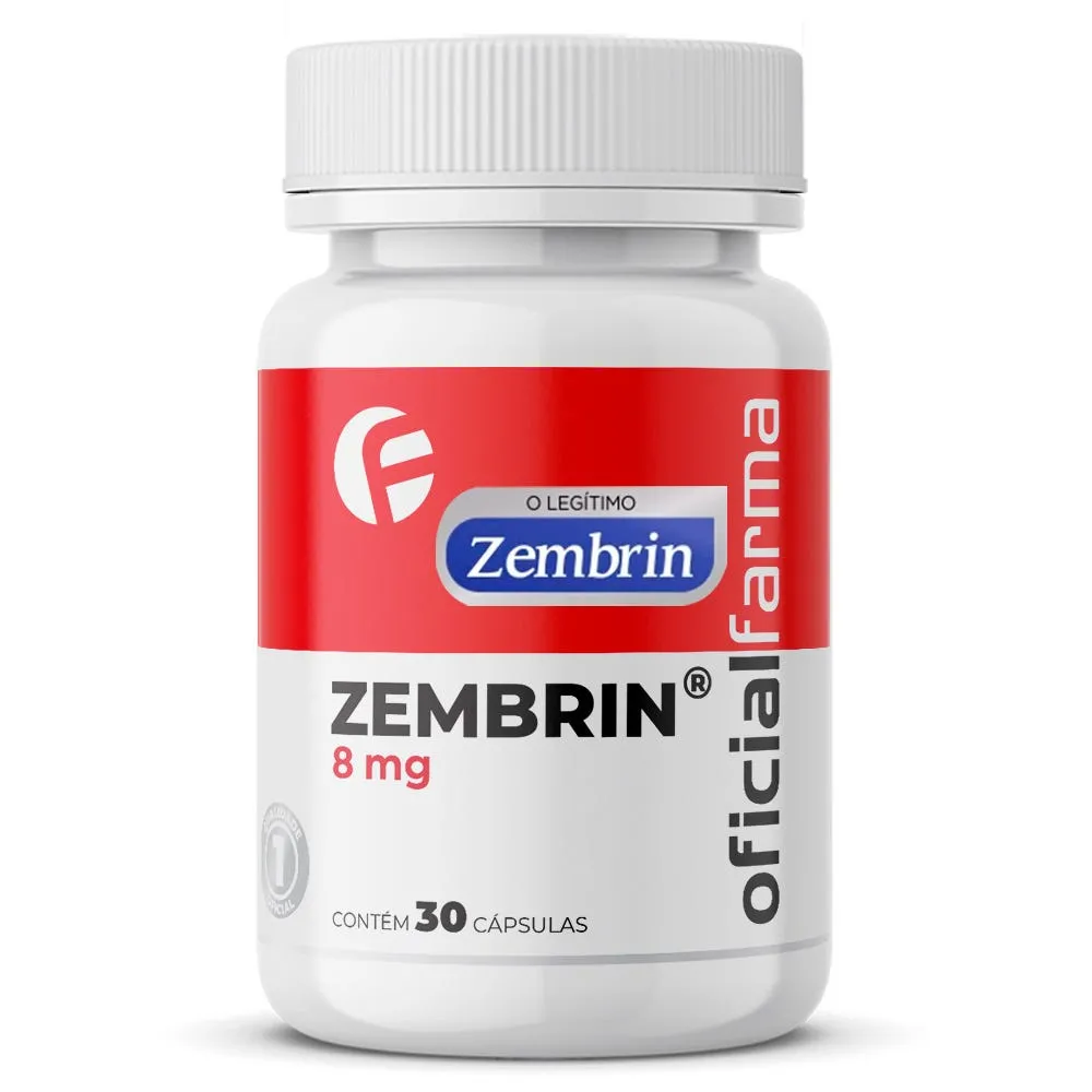 Zembrin® 8Mg 30 Cápsulas Com Selo De Autenticidade