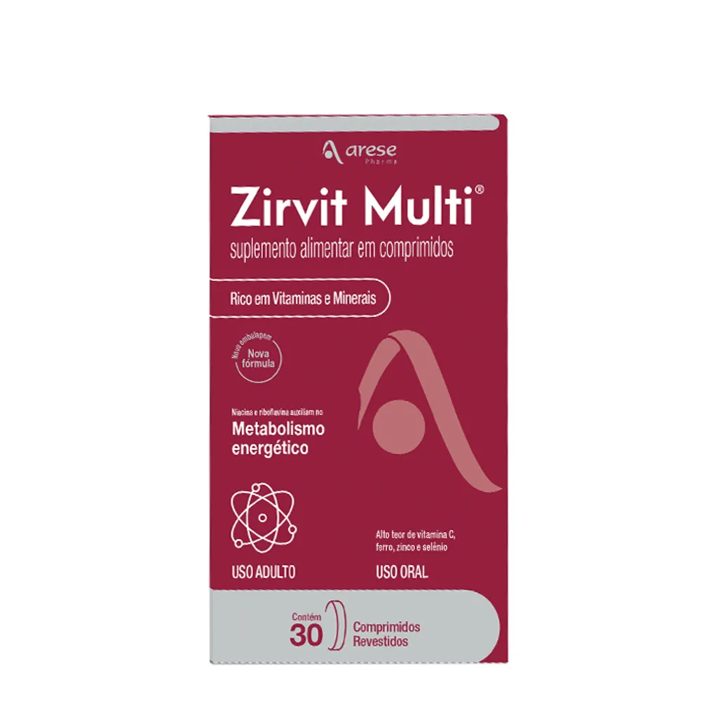 Zirvit Multi caixa com 30 comprimidos